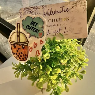 Open on Christmas Day! Lucky us! Free cute sticker and buy 1 get 1 card!