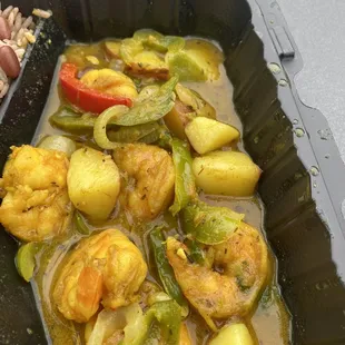 Curry shrimp
