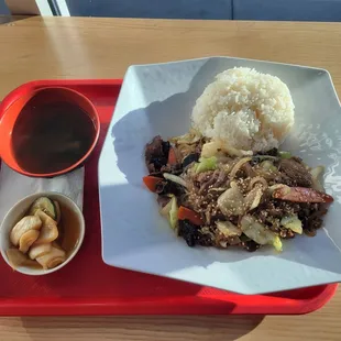 Avoid the beef bulgogi. It tastes awful