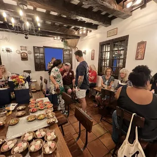 interior, sushi and sashimi