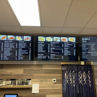 Menu board