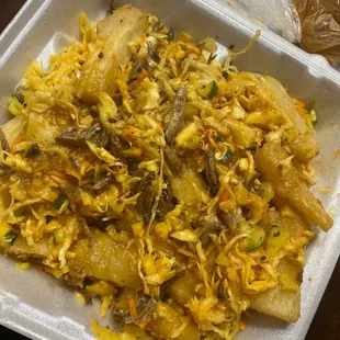 Delicious yuca con pescaditas