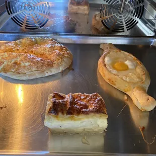 Three types of Hachapuri  Yummy!