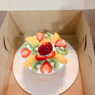 a cake in a box