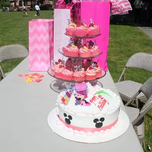 good job on Minnie Mouse cake that only made within an hour. coconut and fruit fillings are so good!