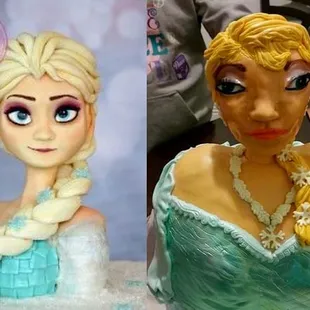 Just read this story and thought of Mimi&apos;s Bakery.  What you order vs what you get: (google &quot;Elsa Cake Fail&quot; to find the hilarious article.)