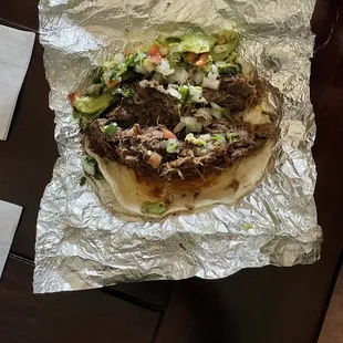 Barbacoa breakfast taco