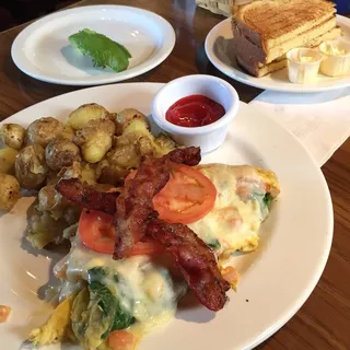 Bacon Avocado Omelet