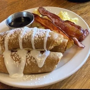 Blueberry Stuffed Pancakes !