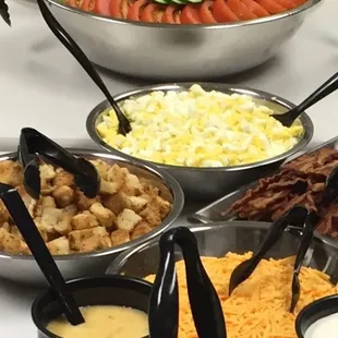 a variety of food items