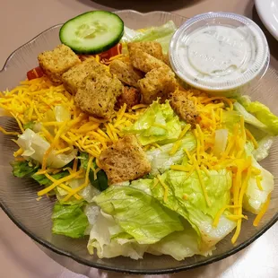 Side Salad with Maurice's Dressing at Mimi's Diner
