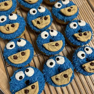 Cookie Monster Donuts