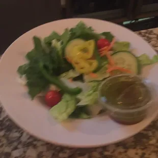 a plate of salad