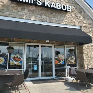 Outdoor  seating view  04/08/21