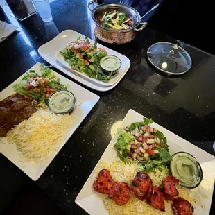 Lamb Karahi, Lamb Curry Tuesday Special, Chicken Kabob