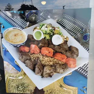 04/08/21 chicken &amp; lamb kabob.