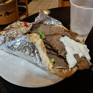 Biggest gyro I've ever had!