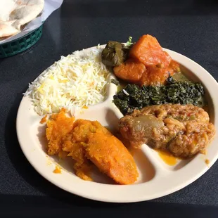 Veggie platter (ignore the stuffed grape leaf as I stole that from the other order )