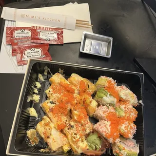 Mango Seared Salmon Pressed Sushi