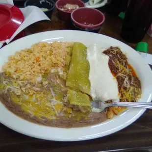 Enchilada dinner. Very tasty.