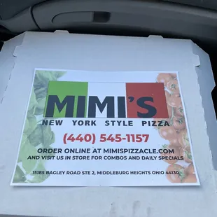 a pizza in a box