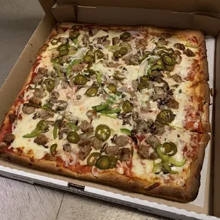 Scilician specialty pizza