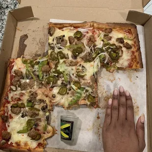 The slices of the Scilician are HUGE