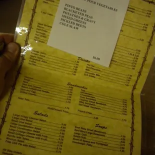 Da menu...