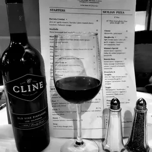 Pear salads &amp; the food was amazing! Chicken Parmesan, Spicy Sausage Campenelle. The Cline Old Vine Zinfandel-yummy!