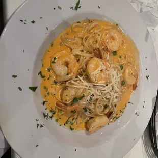 Spicy Shrimp Linguine