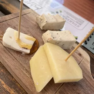 Complimentary cheese board