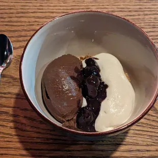 Salted chocolate dessert