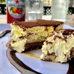 a slice of cake on a plate