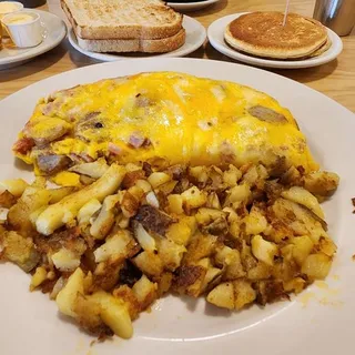 Three Meat Omelette