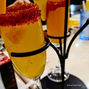 Mango and Pineapple Mimosas
