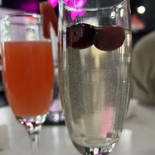 two glasses of mimosa