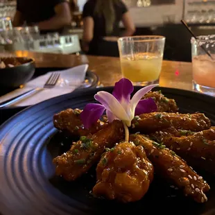 Miso glazed wings