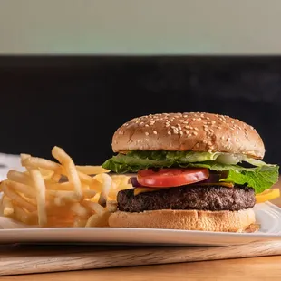 Cheeseburger and Fries