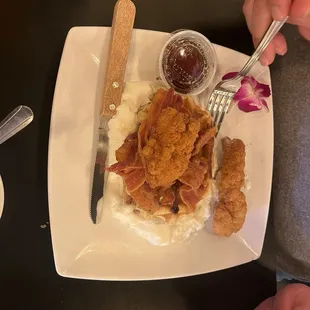 Chicken and waffle