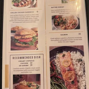 menu, salads