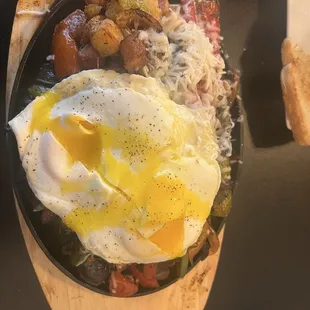 Breakfast skillet with chorizo