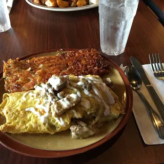 Chile Verde Omelette