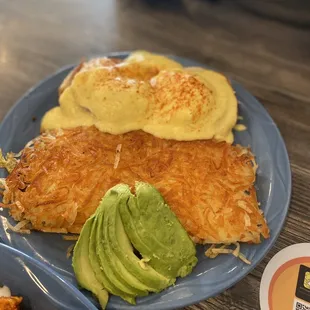 Traditional Benedict with avocado