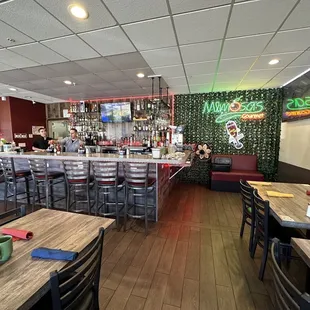 seating and bar area