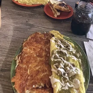 Chili Verde Chilaquiles
