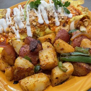 Chicken Enchilada Omelette