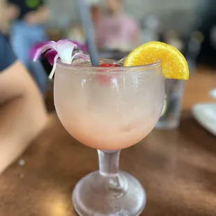 a close up of a drink