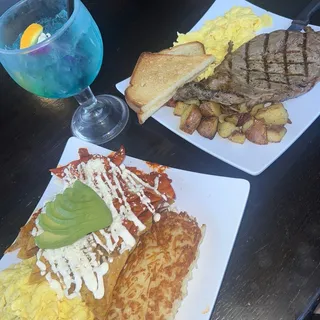 Rib Eye Steak and Eggs