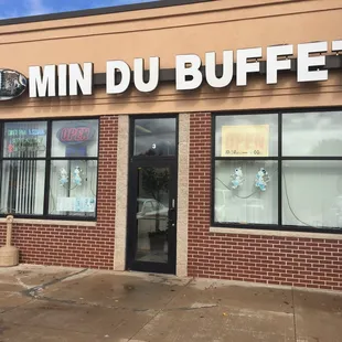 the front of the restaurant