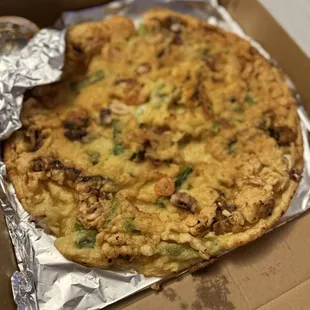Seafood pancake